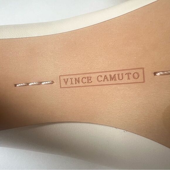 Vince Camuto Setenda Almond Milk Leather Pointed Toe Heeled Pumps Shoe Size 8.5 - Picture 11 of 16
